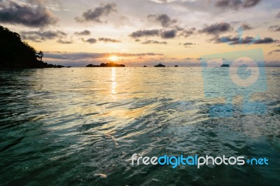 Sunrise At Mu Koh Similan, Thailand Stock Photo