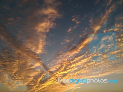 Sunset Sky Stock Photo