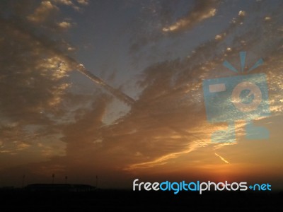 Sunset Sky Stock Photo
