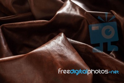 Surface And Shadow On Leather Stock Photo