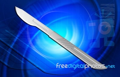 Surgeon Scalpel Stock Image