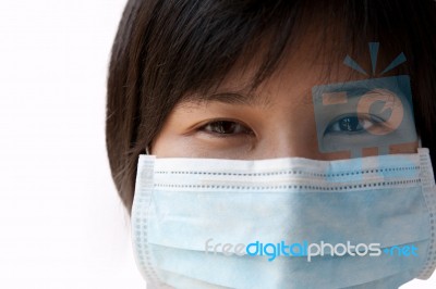Surgeon With Face Mask Stock Photo