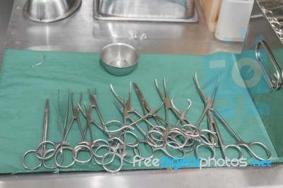 Surgical Instruments Stock Photo