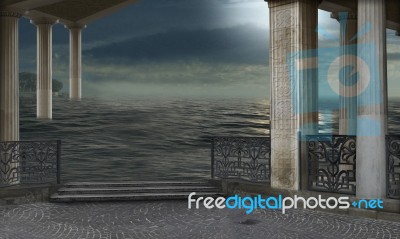 Surreal Architecture Stock Photo