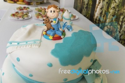 Sweet Boy Cake Stock Photo Sweet Boy Cake Stock Photo