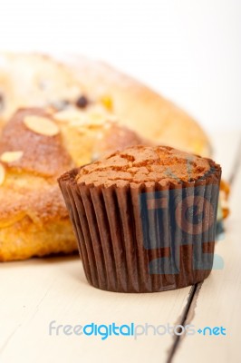 Sweet Bread Cake Selection Stock Photo