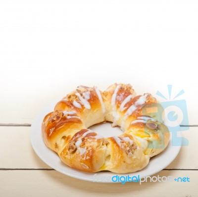 Sweet Bread Donut Cake Stock Photo