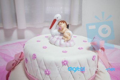 Sweet Girl Cake Stock Photo