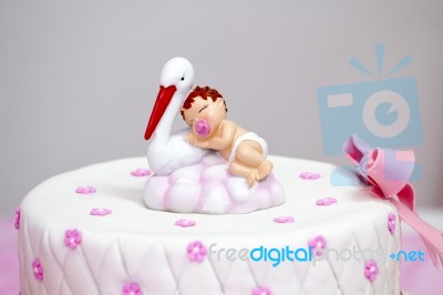 Sweet Girl Cake Stock Photo