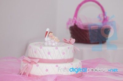 Sweet Girl Cake Stock Photo