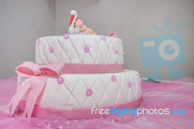 Sweet Girl Cake Stock Photo