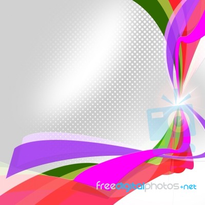Swirl Ribbons Means Empty Space And Abstract Stock Image