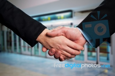 Symbol Of Agreement, Business Handshake Stock Photo