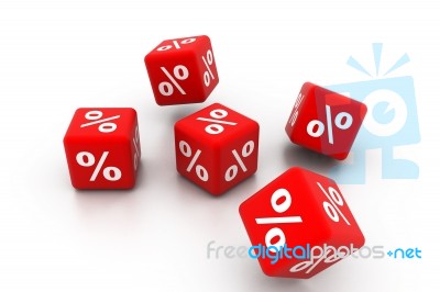 Symbol Of Percent Stock Image