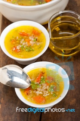 Syrian Barley Broth Soup Aleppo Style Stock Photo Syrian Barley Broth Soup Aleppo Style Stock Photo