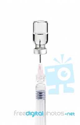 Syringe And Vial Stock Photo