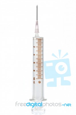 Syringe Upright Stock Photo