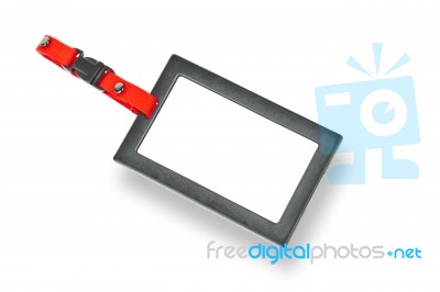 Tag With Black Frame Badge Stock Photo