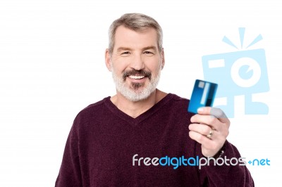 Take My Cash Card ! Stock Photo