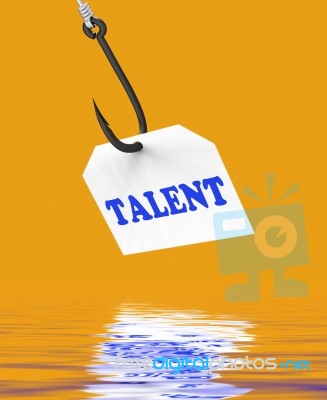 Talent On Hook Displays Special Skills And Abilities Stock Image