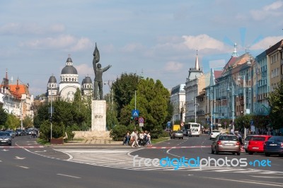 Targu Mures, Transylvania/romania - September 17 : Statue Of The… Stock Photo