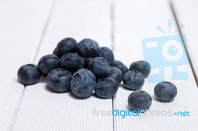 Tasty Blueberries On White Background Stock Photo
