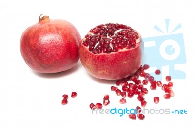 Tasty Pommegranate Fruit Stock Photo
