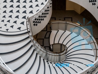 Tate Britain Spiral Staircase Stock Photo