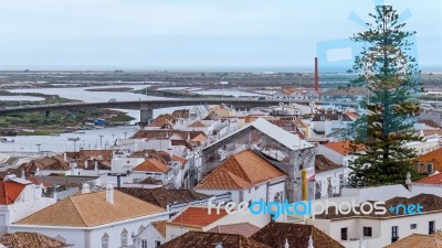 Tavira, Southern Algarve/portugal - March 8 : Skyline Of  Tavira… Stock Photo