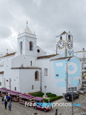 Tavira, Southern Algarve/portugal - March 8 : Tourist Train Arri… Stock Photo