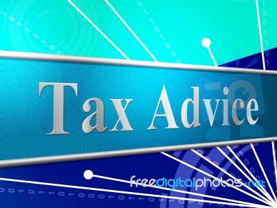 Tax Advice Indicates Help Answer And Excise Stock Image