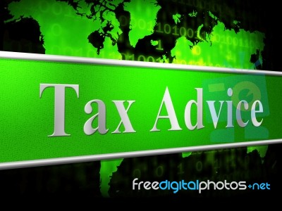 Tax Advice Means Info Answer And Helping Stock Image