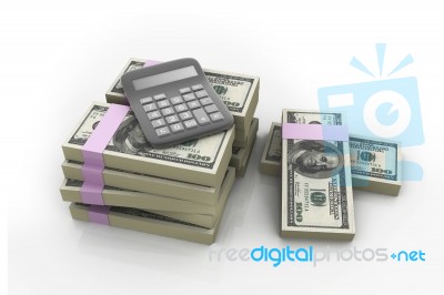 Tax Calculation Stock Image