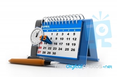 Tax Day Calender Stock Image