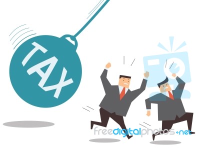 Tax Pendulum Stock Image