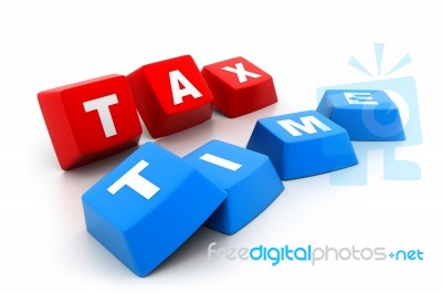 Tax Time Stock Image