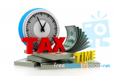 Tax Time Money Stock Image