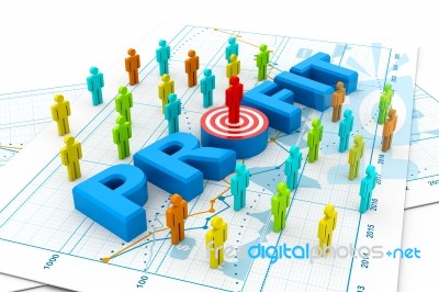 Teamwork Concept And Earn Profit Stock Image
