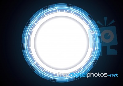 Technology Circle Abstract Background Stock Image