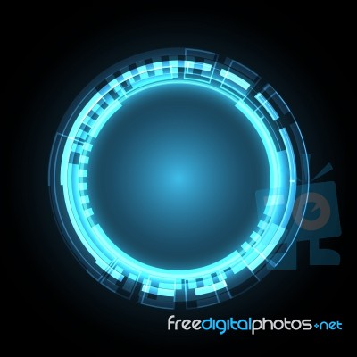 Technology Cyber Abstract Circle Background Stock Image