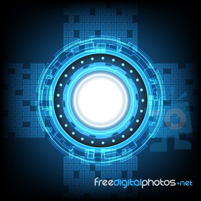 Technology Digital Abstract Background  Illustration Stock Image