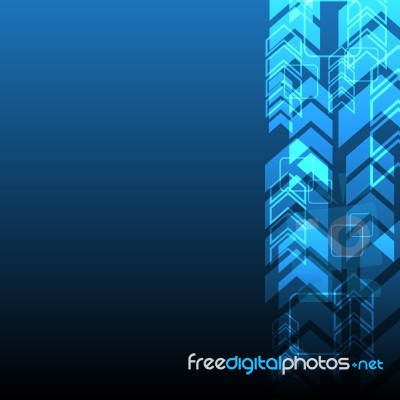 Technology Digital Abstract Background  Illustration Stock Image