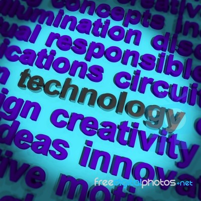 Technology Word Stock Image