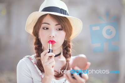 Teenage Asian Girl Stock Photo