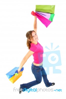 Teenager Shopping Stock Photo
