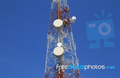 Telecommunication Tower Stock Photo