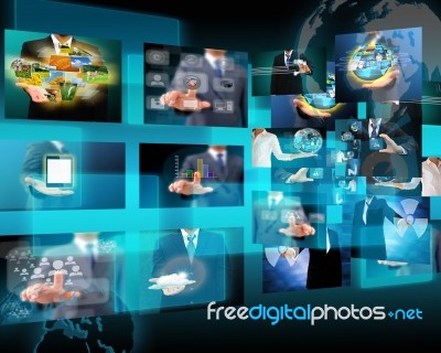 Television And Internet Production Stock Photo