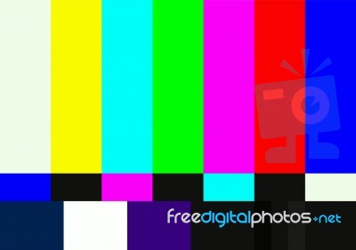 Television Color Test Pattern Stock Image