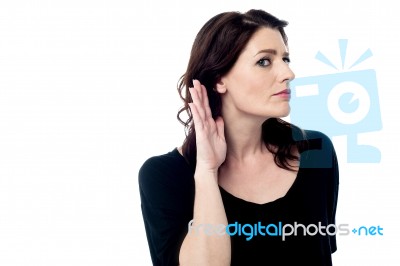 Tell Me The Secret ! Stock Photo