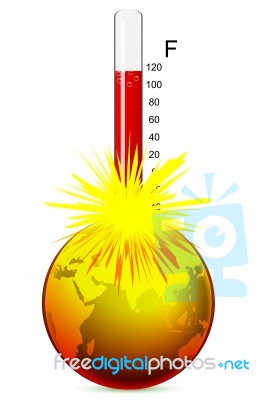 Temperature Of Earth Stock Image